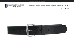 Desktop Screenshot of handmadenleather.com